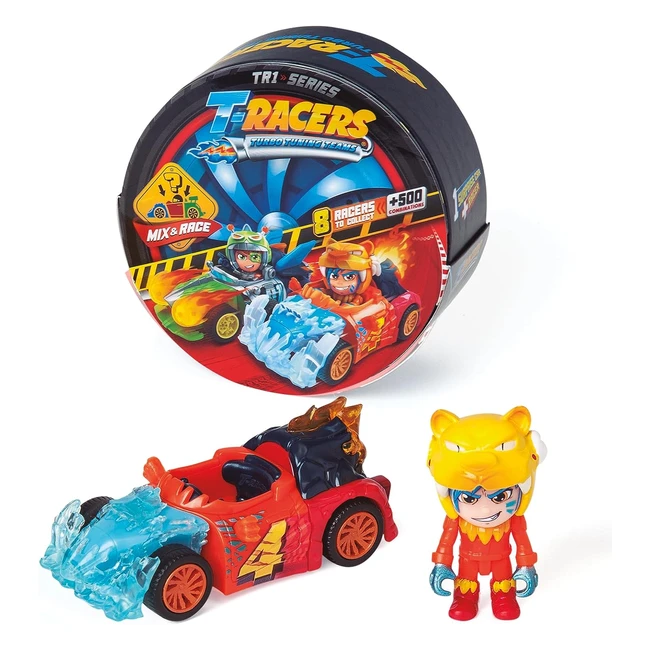 Tracers Series 1 Surprise Car & Racing Driver | Build, Mix, and Race | Interchangeable Parts