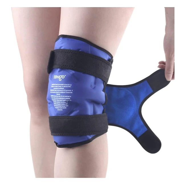 Newgo Knee Ice Pack for Pain Relief - Full Coverage Immediate Results - Reusabl