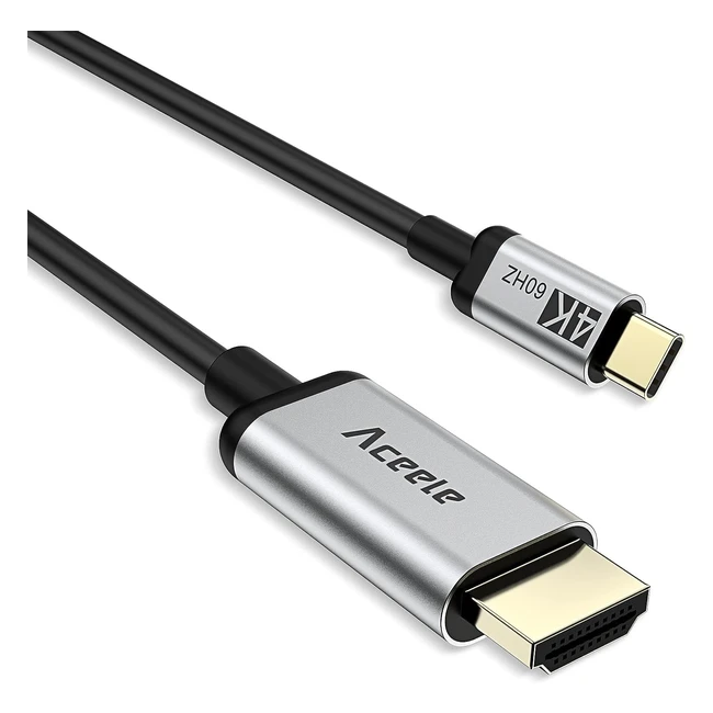 Cble USB C vers HDMI 4K60Hz 18m - Compatible Thunderbolt 3 - Macbook Pro 2022