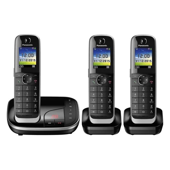 Telfono Panasonic KXTGJ323 DECT con Altavoz - 250 Entradas - Identificador de 
