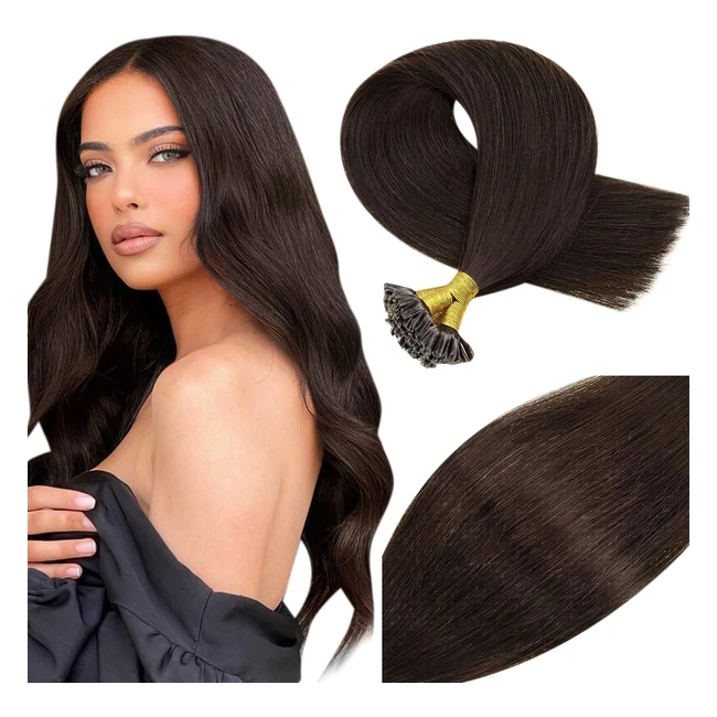 Extension Capelli Veri Marrone Hot Fusion U Tip - Vivien 50cm