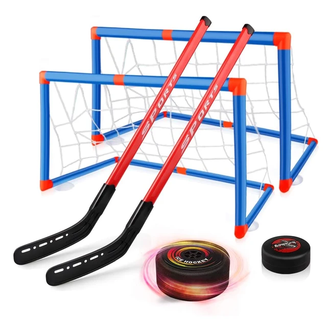 Juguete de Hockey Flotante Baztoy - Juego de Hockey Aéreo para Niños - Regalos Navidad Cumpleaños