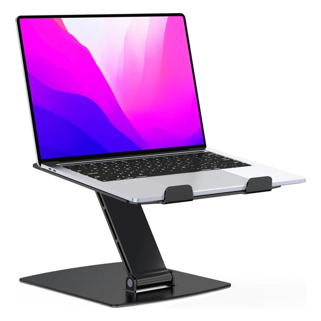 Support PC portable pliable ergonomique, compatible avec MacBook Air Pro Dell XPS HP, 1016 pouces, noir