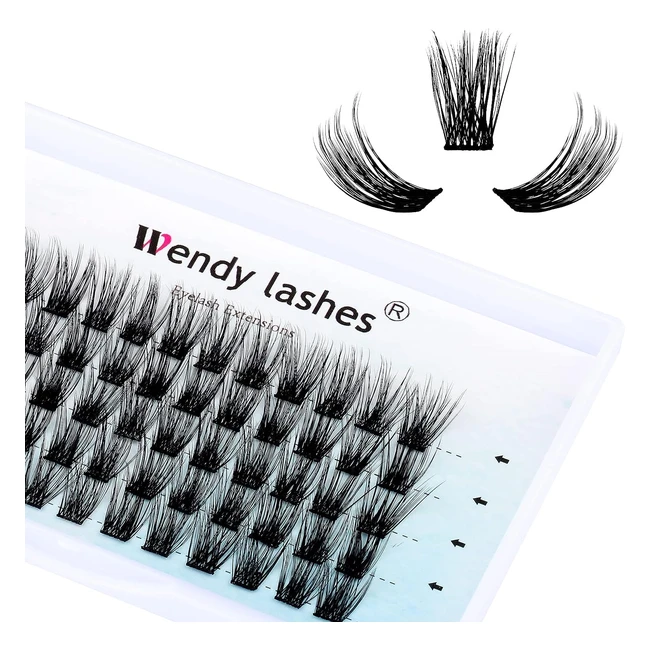 Cluster Ciglia Finte Individuali DIY Extension Ciglia D Curl 007mm 15mm - Volume