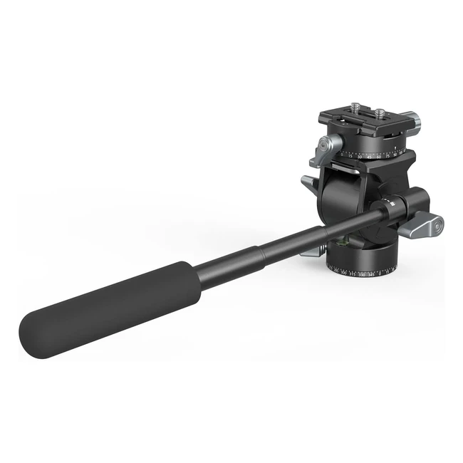 SmallRig Video Fluid Head Tripod with QR Plate - Compact DSLR and Tripod - Max Load 1102 lbs
