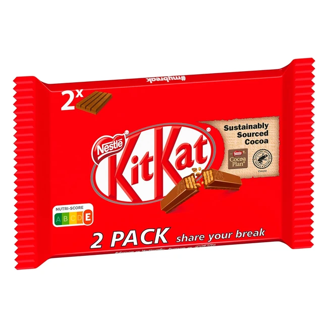 Nestlé KitKat Big Break Schokoriegel, 24er Pack, 2x415g - Knusprige Waffel, leckere Milchschokolade