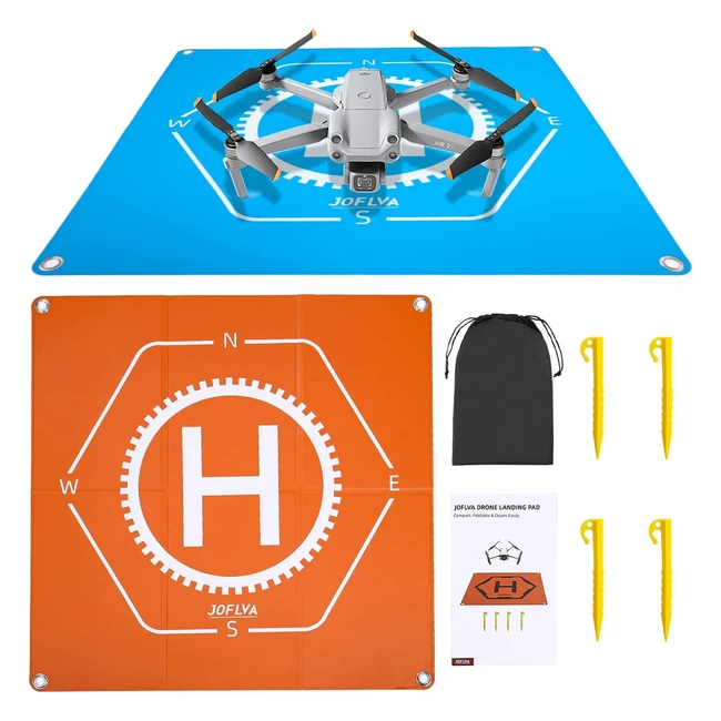 Tapis d'atterrissage drone 65cm - Joflva - Pliable et étanche - Accessoires pour Mavic 3, DJI FPV, Mavic Mini 2, Mavic Air 2, Mavic 2