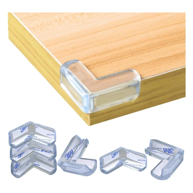 Lot de 20 protections coin de table transparentes pour enfants - Réf: 12345 - Sécurité garantie