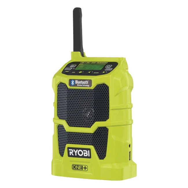 Ryobi R18R0 One Bluetooth Radio - Premium Speaker, USB Charger Port, Compact Size