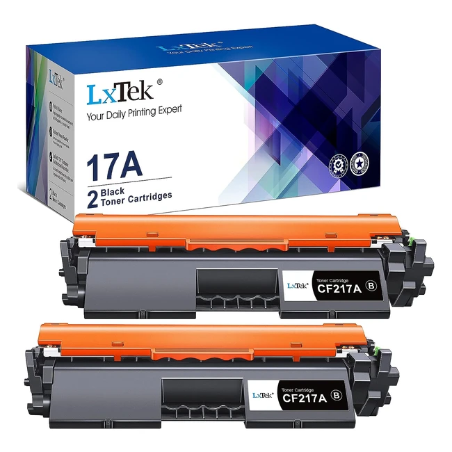 Cartouches de toner compatibles LXTEK pour HP 17A CF217A - LaserJet Pro M102a M102w MFP M130a M130nw M130fn M130fw - Noir (2 pack)