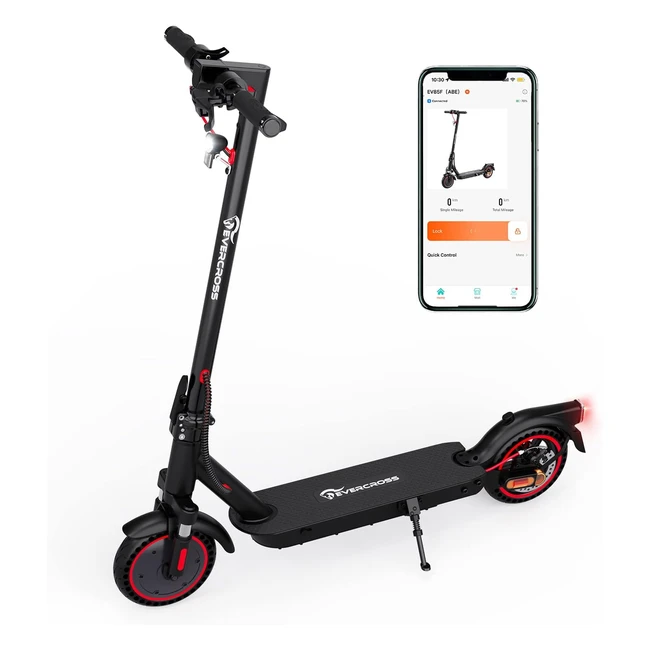 Evercross EV85F Escooter mit Straßenzulassung ABE, faltbarer Elektroroller für Erwachsene, 400W Motor, 78Ah Batterie