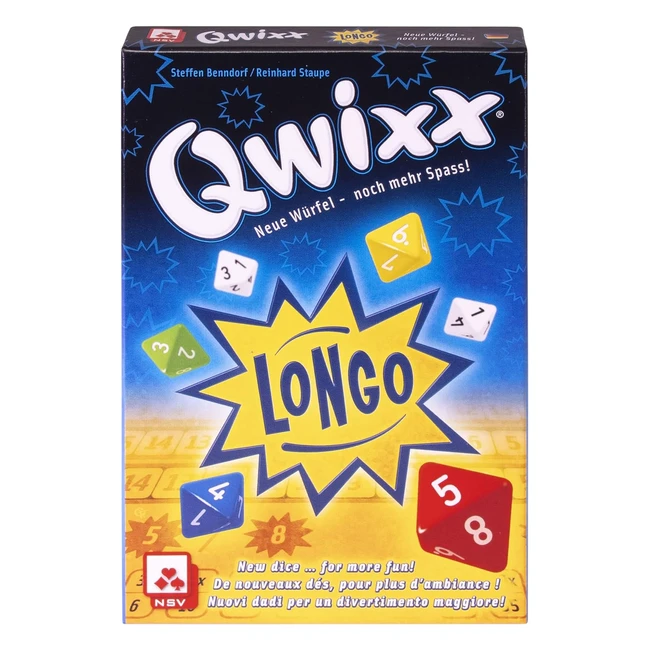NSV Longo Jeu de DS Csgqwixxlongo Multicolore - Jeu de dés avec huit côtés numéros chanceux
