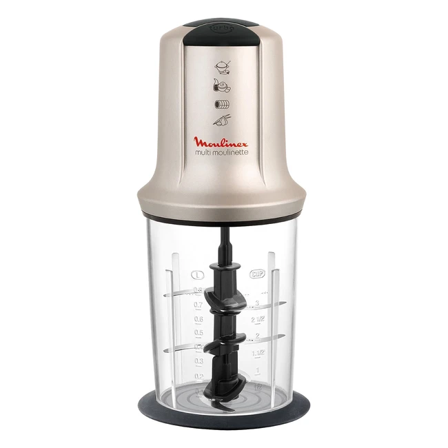 Moulinex AT718A Mini Hachoir Multi Moulinette XXL 08ml en Plastique - Puissant et Polyvalent