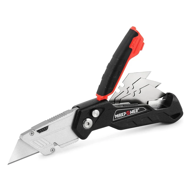 Cutter professionnel pliant avec 3 lames SK5 - Qualité et sécurité