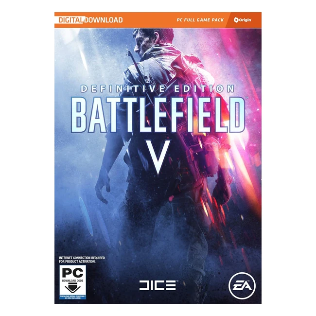 Battlefield V Definitive PC Code Origin - All Gameplay Content, Immersive Outfit Variations, Year 1 & 2 Rewards