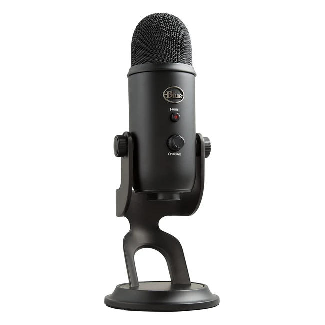Blue Microphones Yeti USB Mikrofon Blackout Aufnahme und Streaming auf PC und M