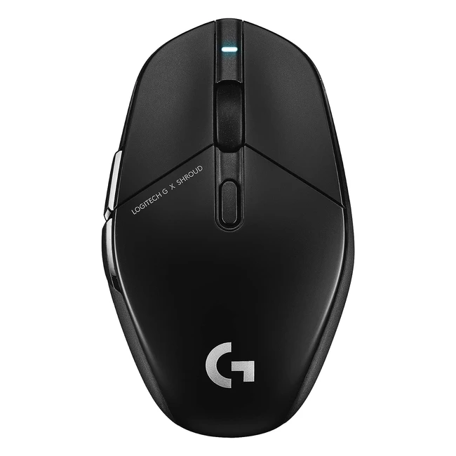 Ratón inalámbrico Logitech G303 Shroud Edition para juegos - Lightspeed Wireless - Hero 25K - 25600 DPI - Negro