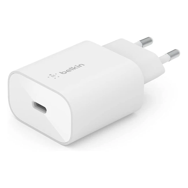 Belkin BoostCharge 25W Charger mit PPS USB-C Power Delivery - Schnellladegerät für iPhone, Samsung Galaxy Tab, iPad und andere Geräte