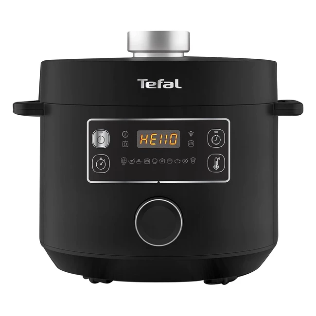 Tefal Turbo Cuisine Electric Pressure Cooker  10 Programs  48L  1000W  Black