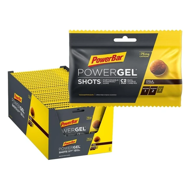 PowerBar PowerGel Shots Cola 24x60g - Carbohydrate Gums with C2Max