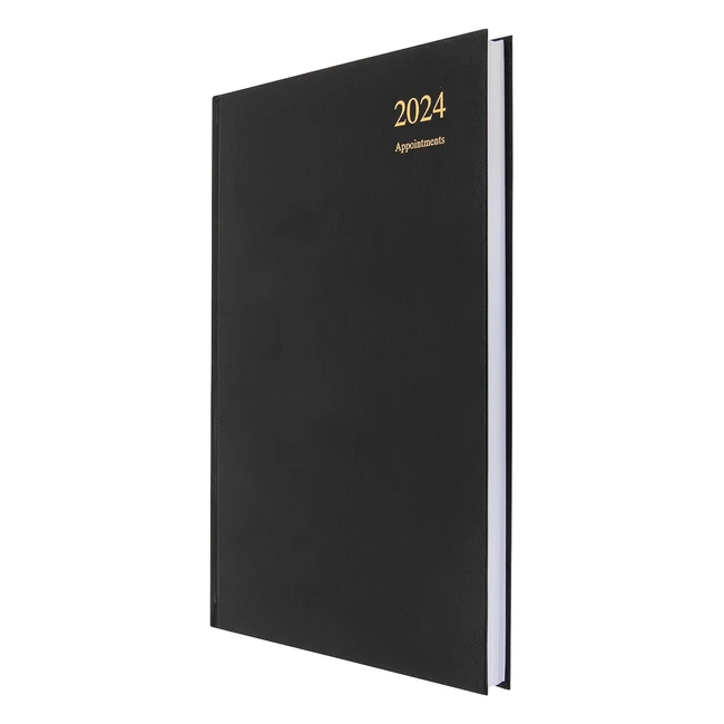 Collins Essential A4 Diary 2024 - Daily Planner with 2024 Page-a-Day Journal - Business, Office, Academic, and Personal Use - A4 Size - Black
