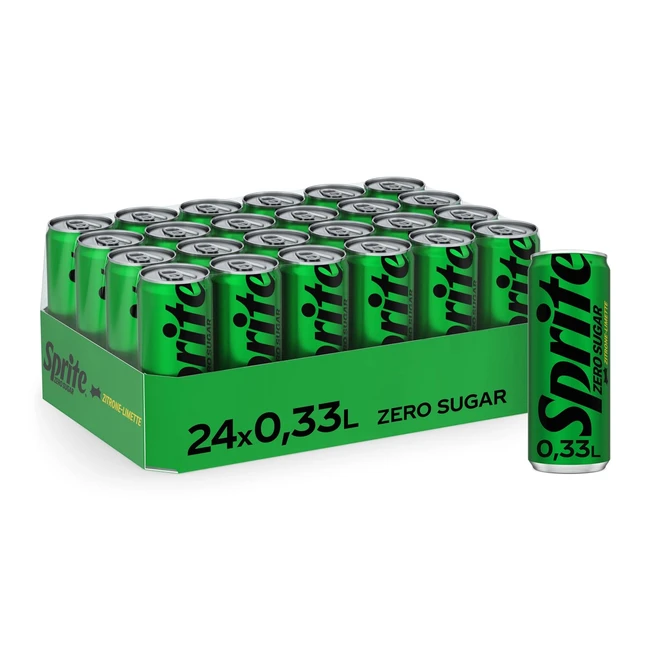 Sprite Zero Sugar - Maximale Erfrischung mit Limetten und Zitronen Geschmack - 24 x 330ml
