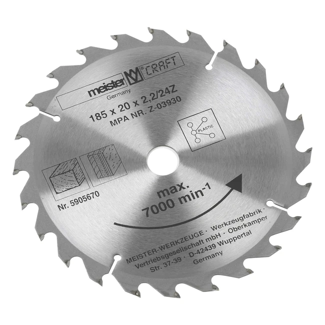 Maestro Lama 185x20x22mm 24 Denti - Taglio Preciso e Veloce