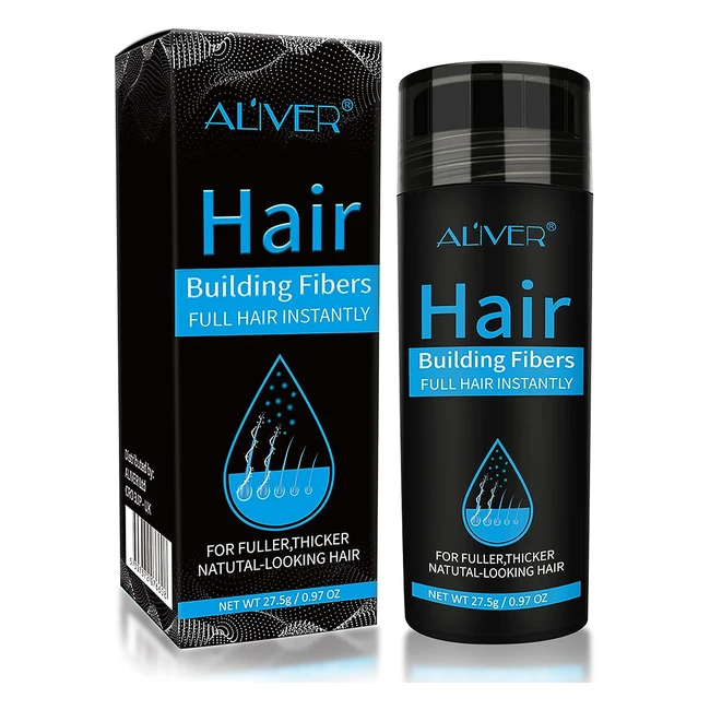 Hair Building Fibers Dark Brown - Natural Hair Powder Spray for Men and Women - 
