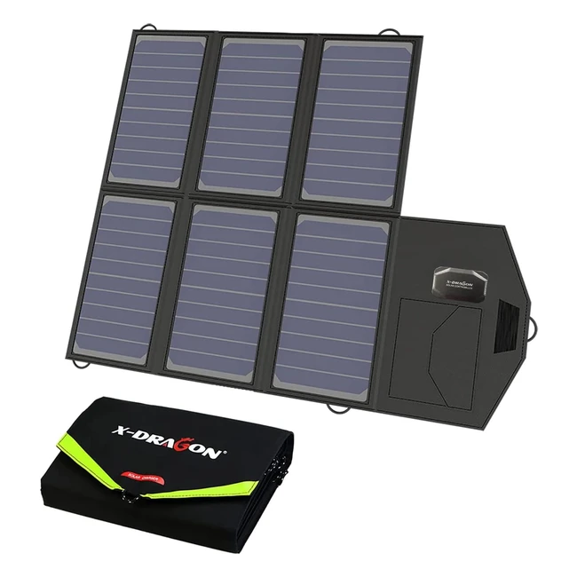 Cargador Solar Portátil XDragon 40W - Energía Solar para Portátiles y Dispositivos Móviles