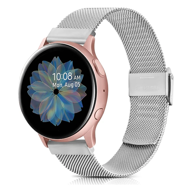 Cinturino metallo 20mm per Samsung Galaxy Active 2 - Alta qualit morbido e tr