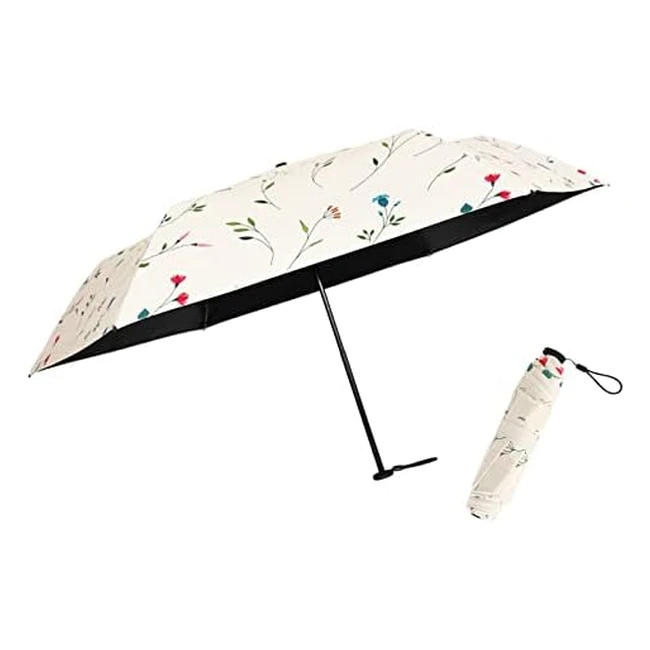 Cuby UV Sun Umbrella - Ultralight Compact Folding Travel Umbrella with 9998 UV Blocking