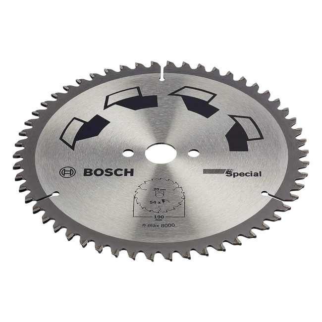 Bosch 2609256891 Lama Sega Circolare 190x2x2016 54 Denti - Tagli Puliti e Precis