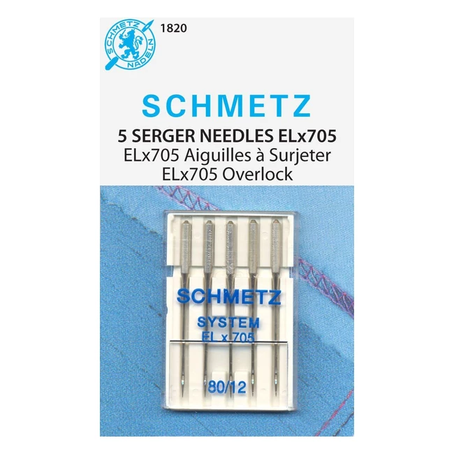 Surjeteuse Euronotions ELX705, Aiguilles Taille 1280 (5pkg)