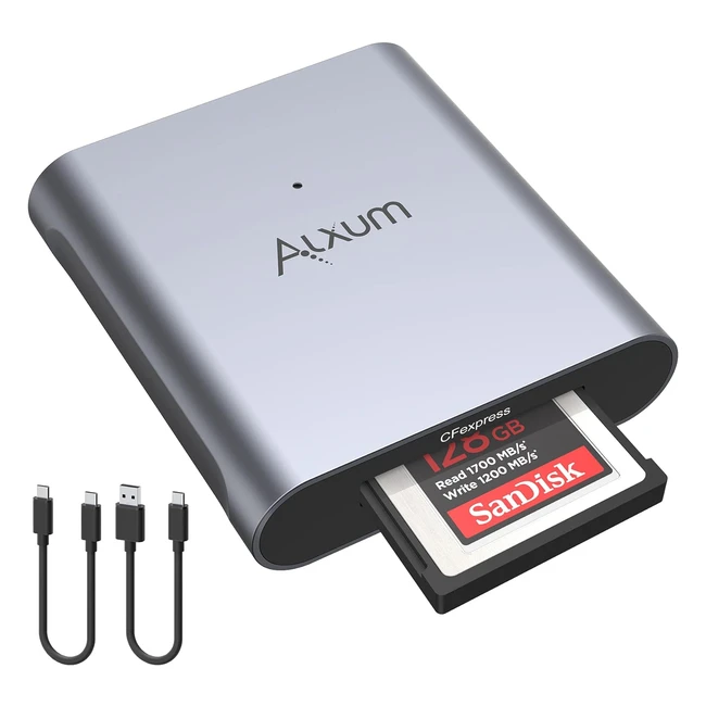 Lecteur de carte USB-C 3.1 Gen 2 Alxum CFexpress Type B - Jusqu'à 10Gbps
