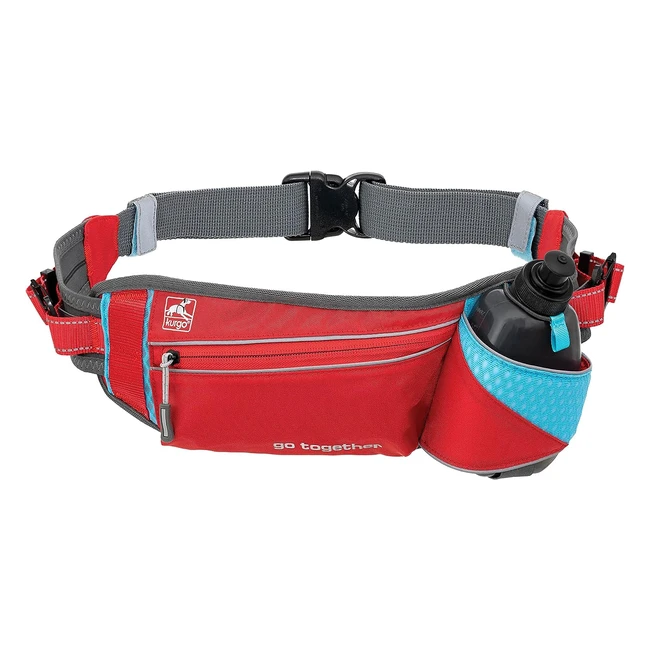 Kurgo Handsfree Dog Running Belt - Reflective Adjustable - Includes Water Bottl