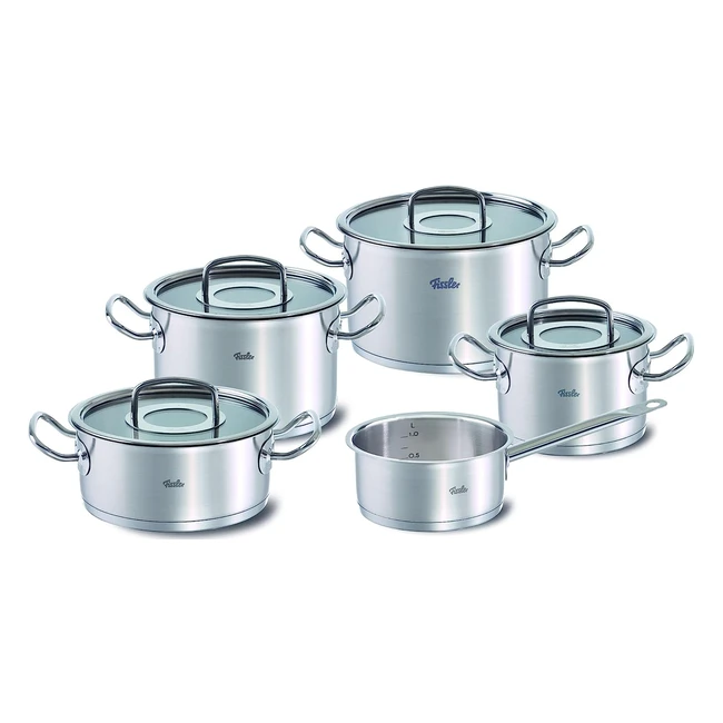 Juego de Ollas Fissler Originalprofi 5Pzs - Acero Inoxidable - Inducción