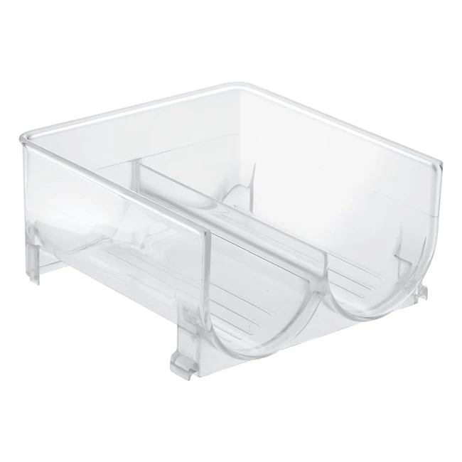 InterDesign Fridge Binz stapelbarer Weinhalter - Platzsparendes Design