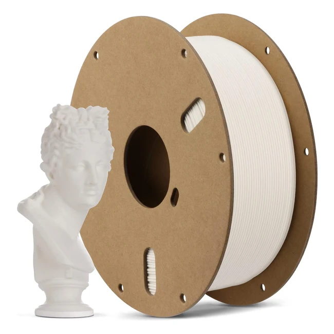Filament PLA Mat AnyCubic 175mm - Impression 3D FDM et Stylo 3D - Effet Mat et Texture Douce - Blanc