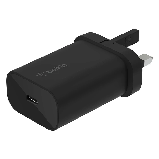 Belkin BoostCharge 25W Wall Charger with PPS USB-C Power Delivery - Fast Charger for iPhone, Samsung Galaxy Tab, iPad, and More