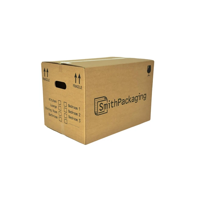 Lot de 15 cartons de déménagement solides double paroi 457x305x305 cm avec poignées de transport et liste de pièces