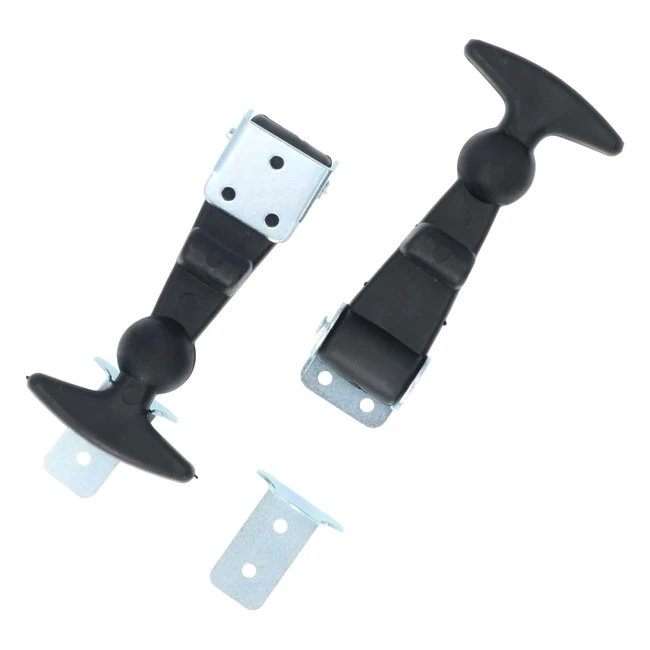 Kit Supporti Cofano Carpoint 0537835 - Gomma Fissaggio con Viti 12 cm - 2 Pezzi