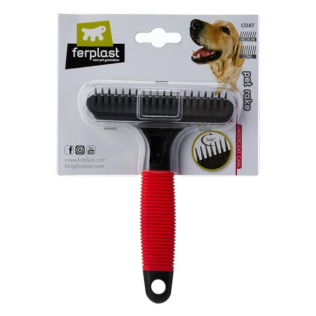 Rastrillo para perros Gro 5872 Pas Redondeadas Giratorias - Elimina el pelo mu