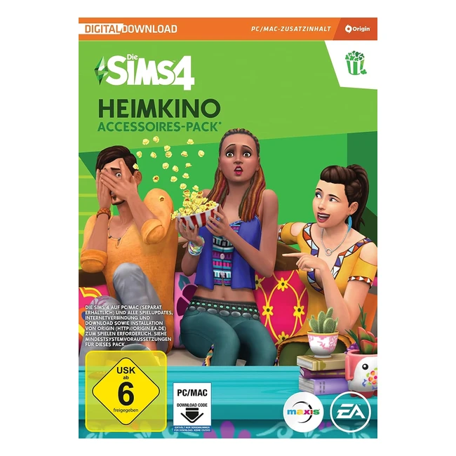 Die Sims 4 Stuff Pack 5 - Kinoabend - PC Download Code - Origin