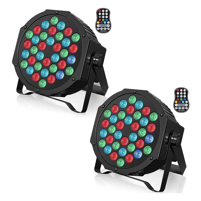 UKing LED Par Spotlight 36 LED RGB 36W DMX Bhnenbeleuchtung fr Hochzeit DJ D
