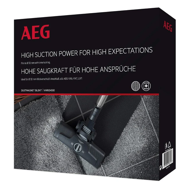 Boquilla combinada AEG Vario 4500 - Potencia de succión superior - Absorción óptima del polvo - Conexión entrelazada