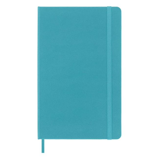 Moleskine Classic Ruled Notebook - Reef Blue - Large Size - 240 Pages