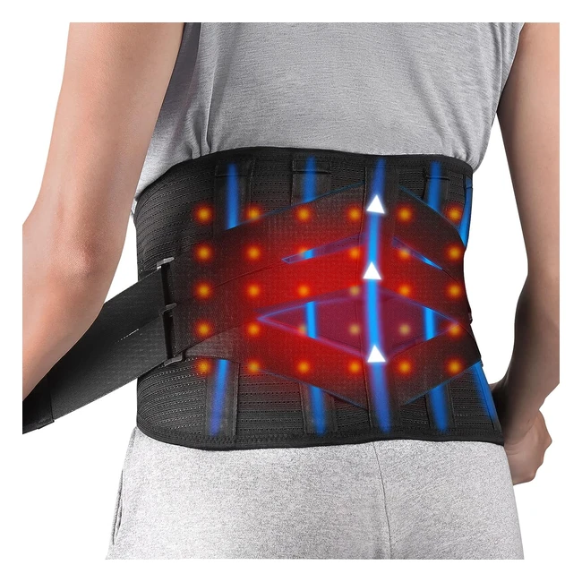 Ceinture de compression chauffante Hongjing pour hommes et femmes - Soulagement efficace de la douleur et soutien lombaire
