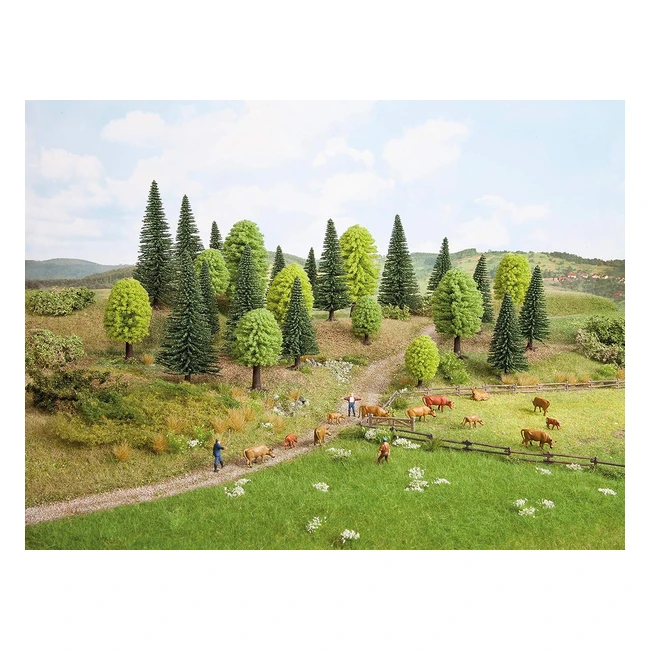 Set di 10 alberi misti 514 cm - NOCH 26911