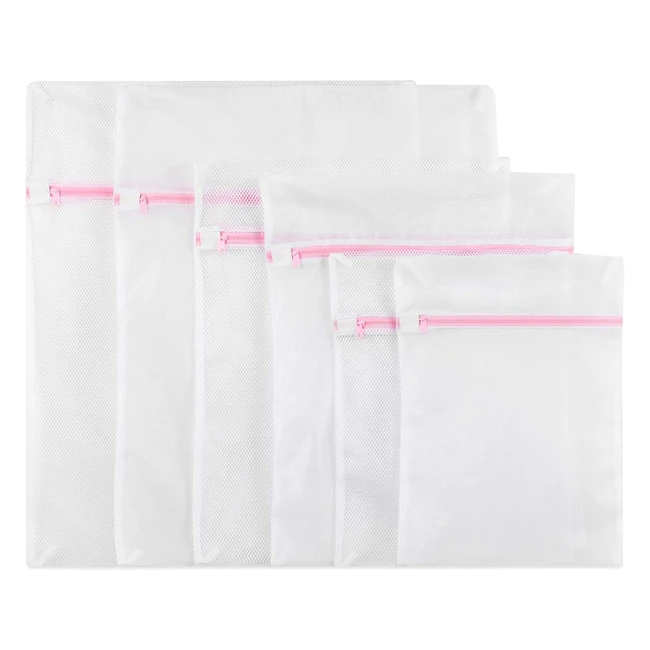 Mesh Laundry Bags - Large, Reusable, and Durable - Set of 6