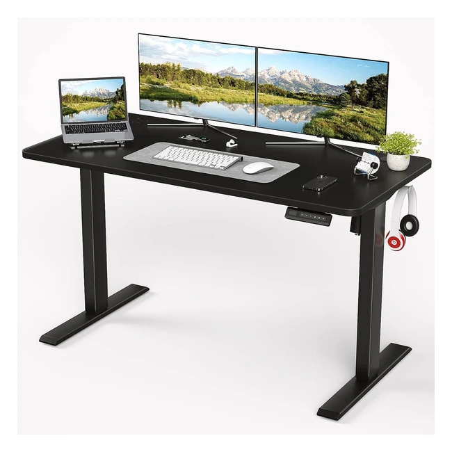 Sunon Electric Height Adjustable Standing Desk - Sit Stand Desk with Whole Board - Home Working